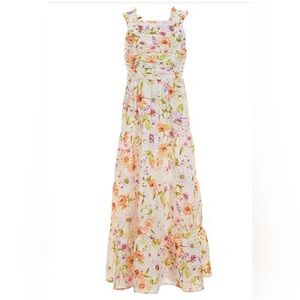 Rare edition girls size 7 long floral dress excellent condition